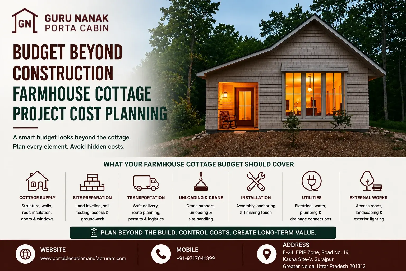 Budget Beyond Construction: Farmhouse Cottage Project Cost Planning
