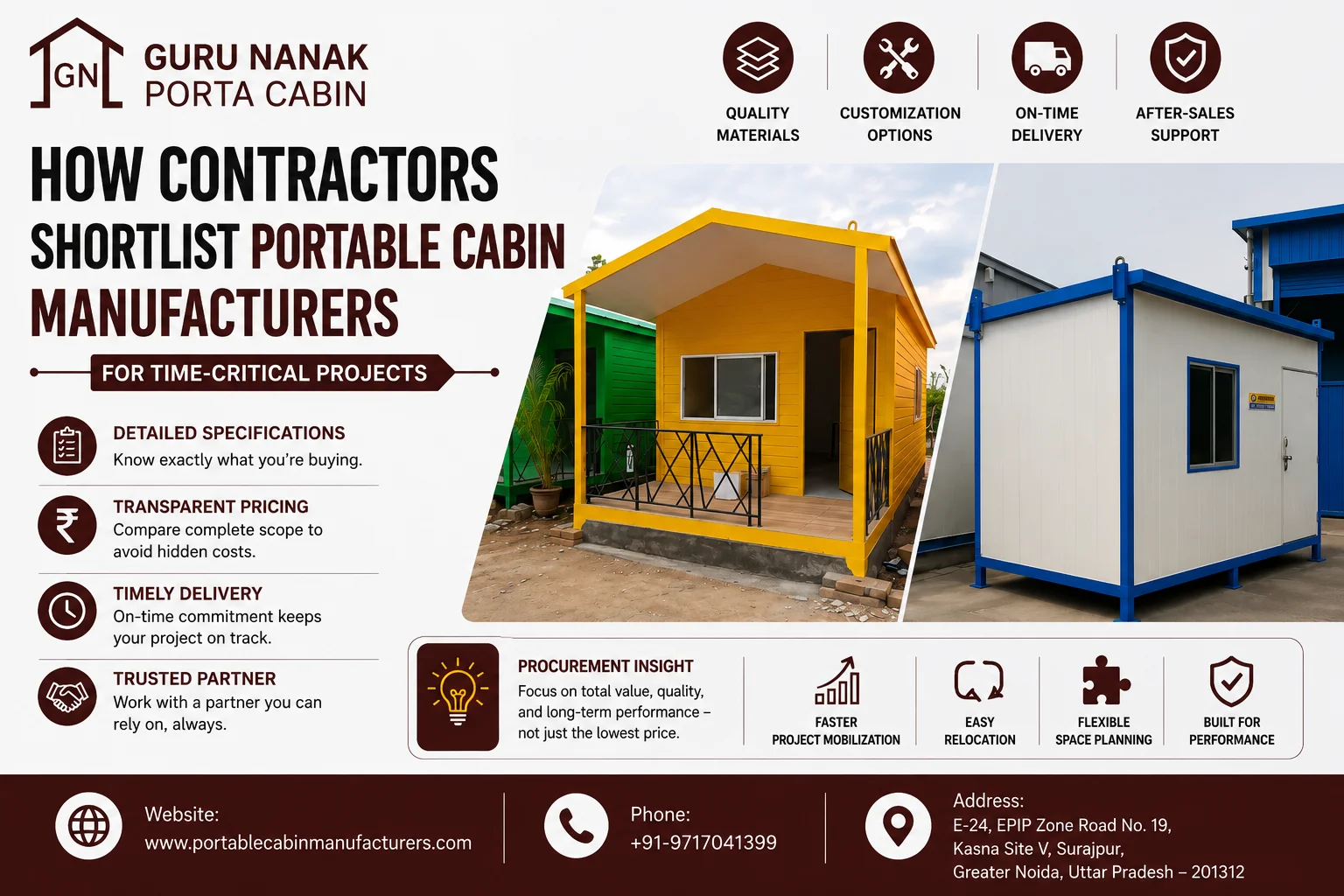 How Contractors Shortlist Portable Cabin Manufacturers for Time-Critical Projects
