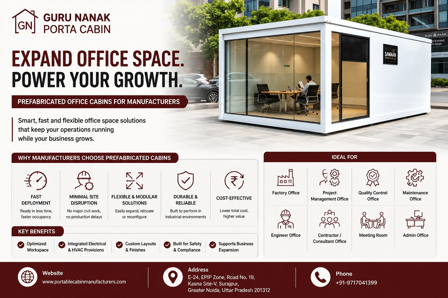 How Manufacturers Expand Office Space with Prefabricated Cabins