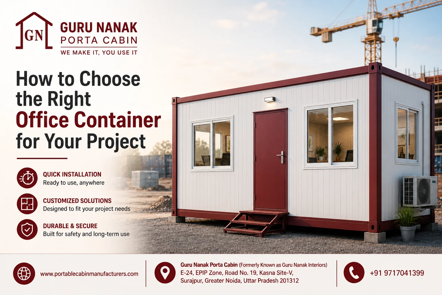 How to Choose the Right Office Container for Your Project