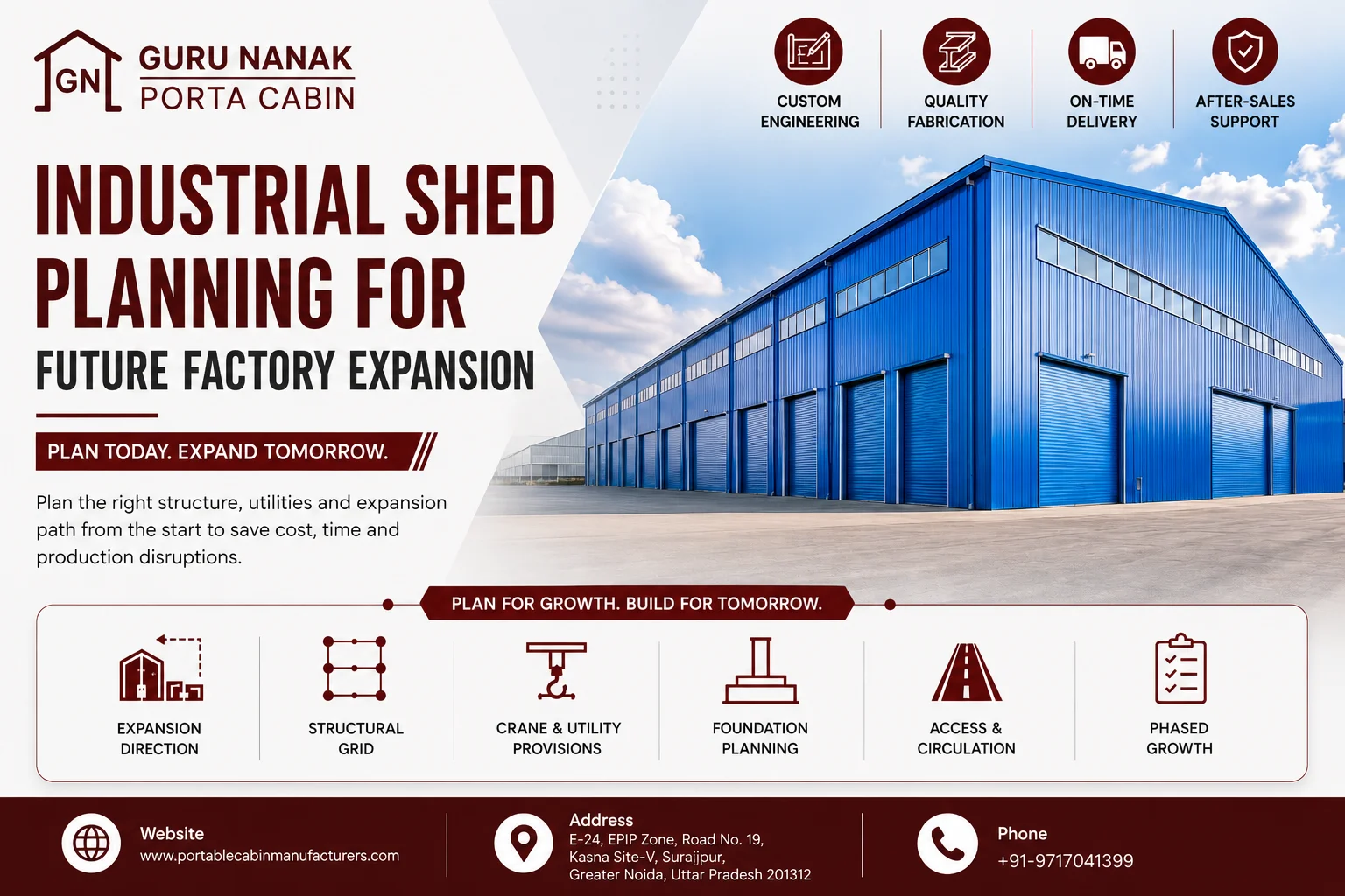 Industrial Shed Planning for Future Factory Expansion