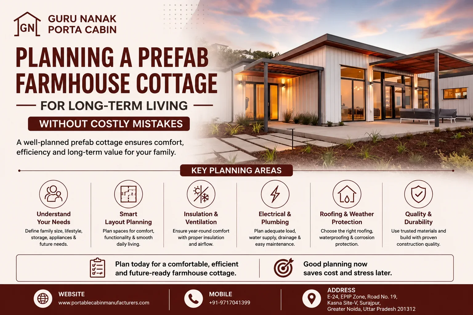 Planning a Prefabricated Farmhouse Cottage for Long-Term Living Without Costly Mistakes