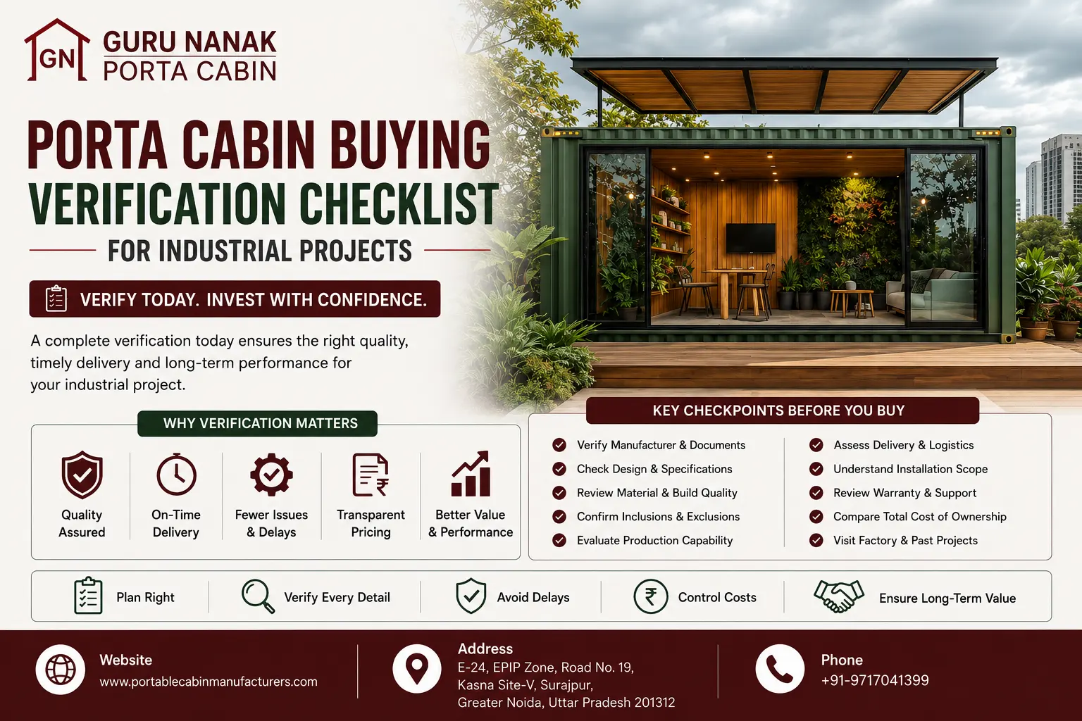 Porta Cabin Buying Verification Checklist for Industrial Projects