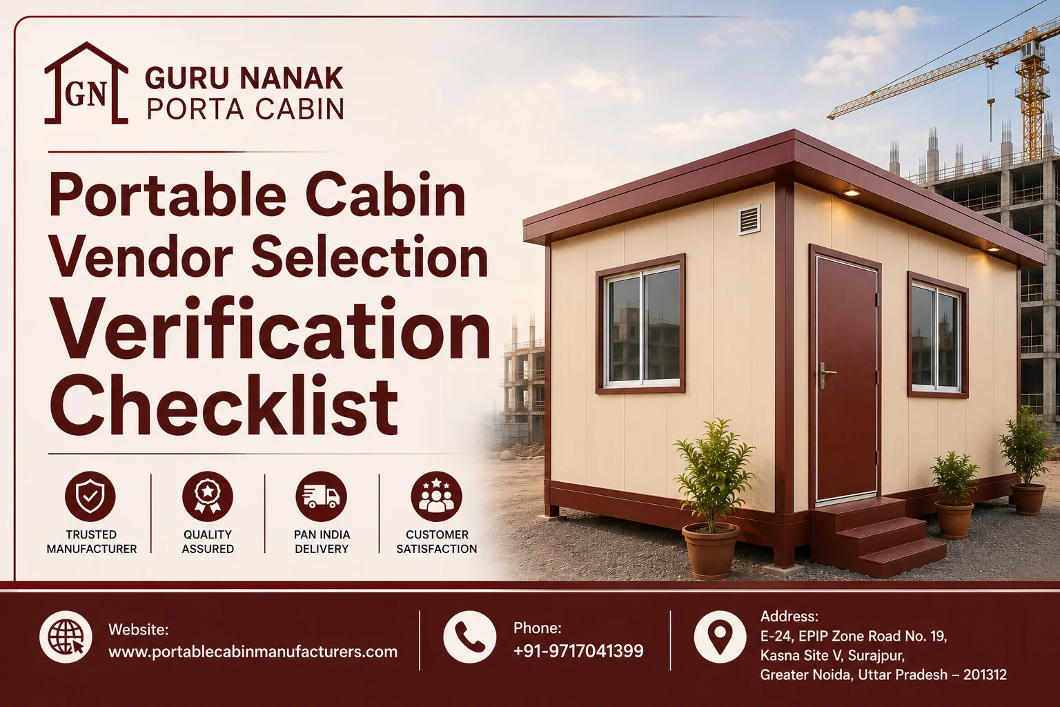 Portable Cabin Vendor Selection Verification Checklist for Procurement Teams