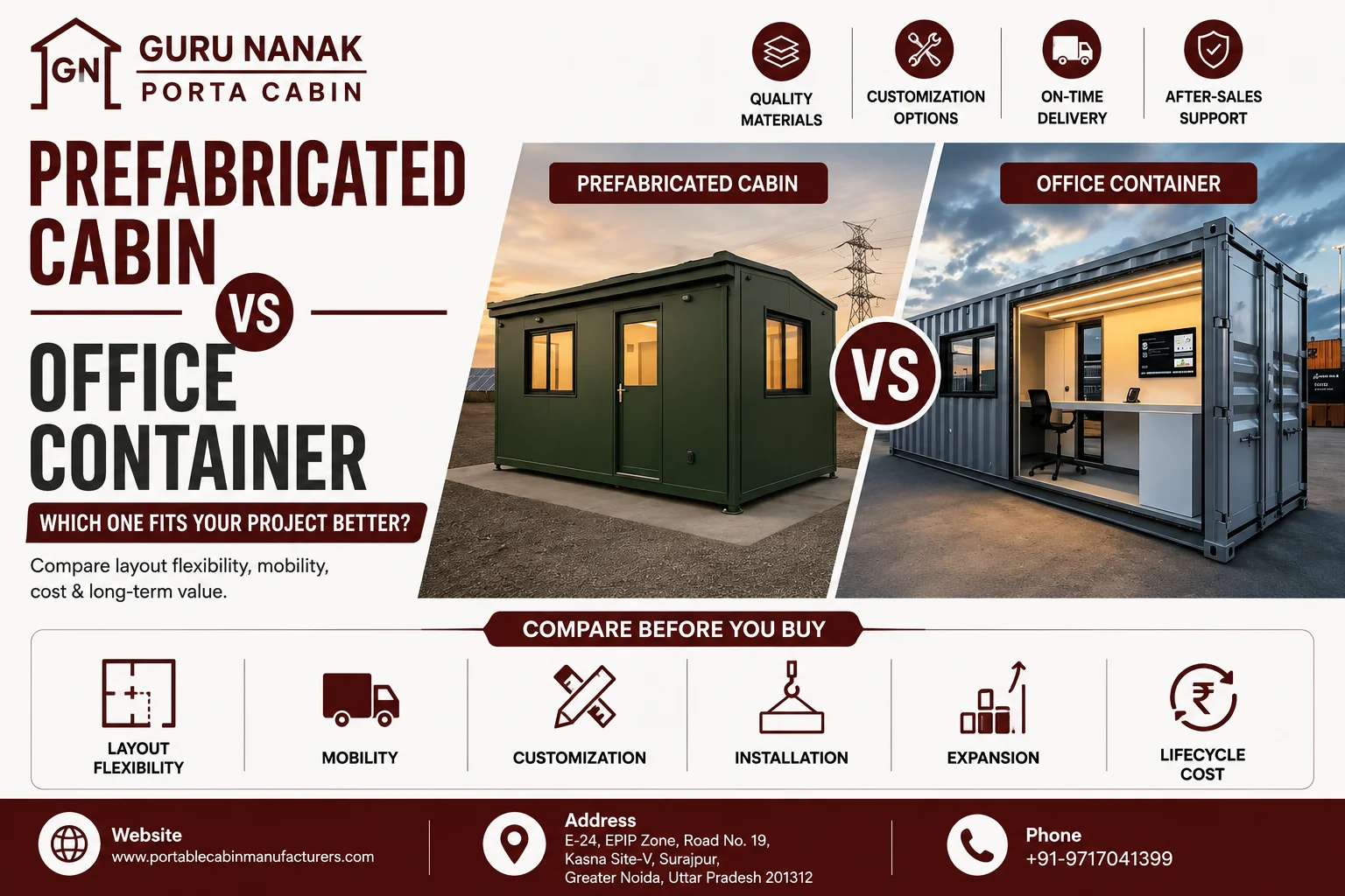 Prefabricated Cabin vs Office Container — Which Fits Better?