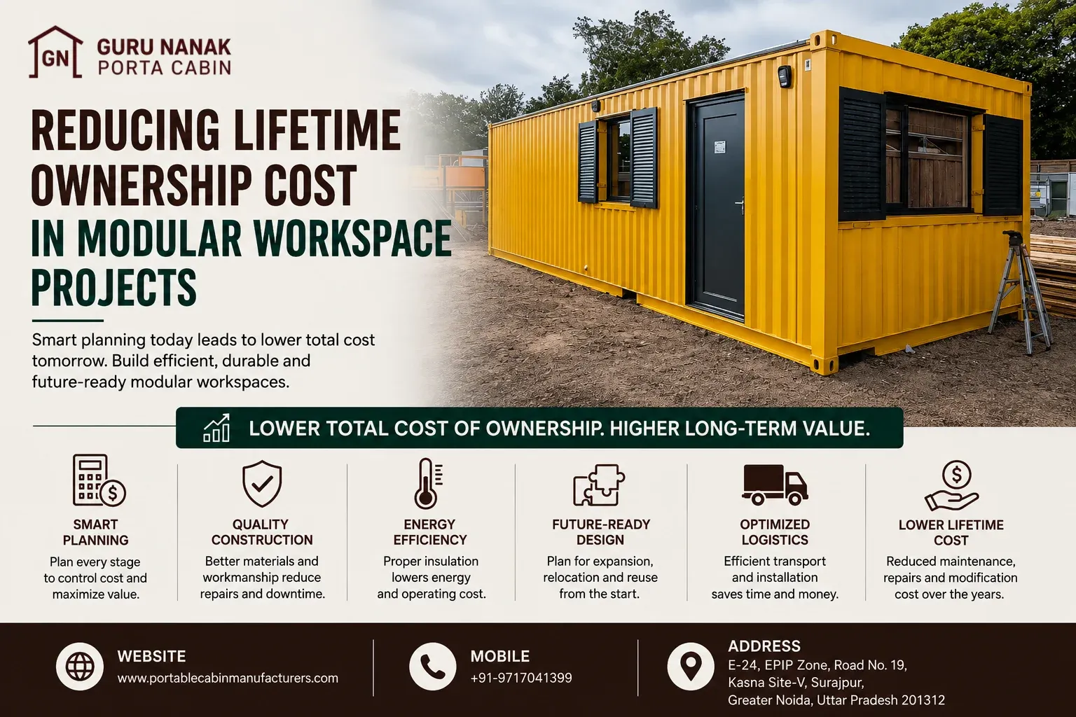 Reducing Lifetime Ownership Project Cost in Modular Workspace Projects