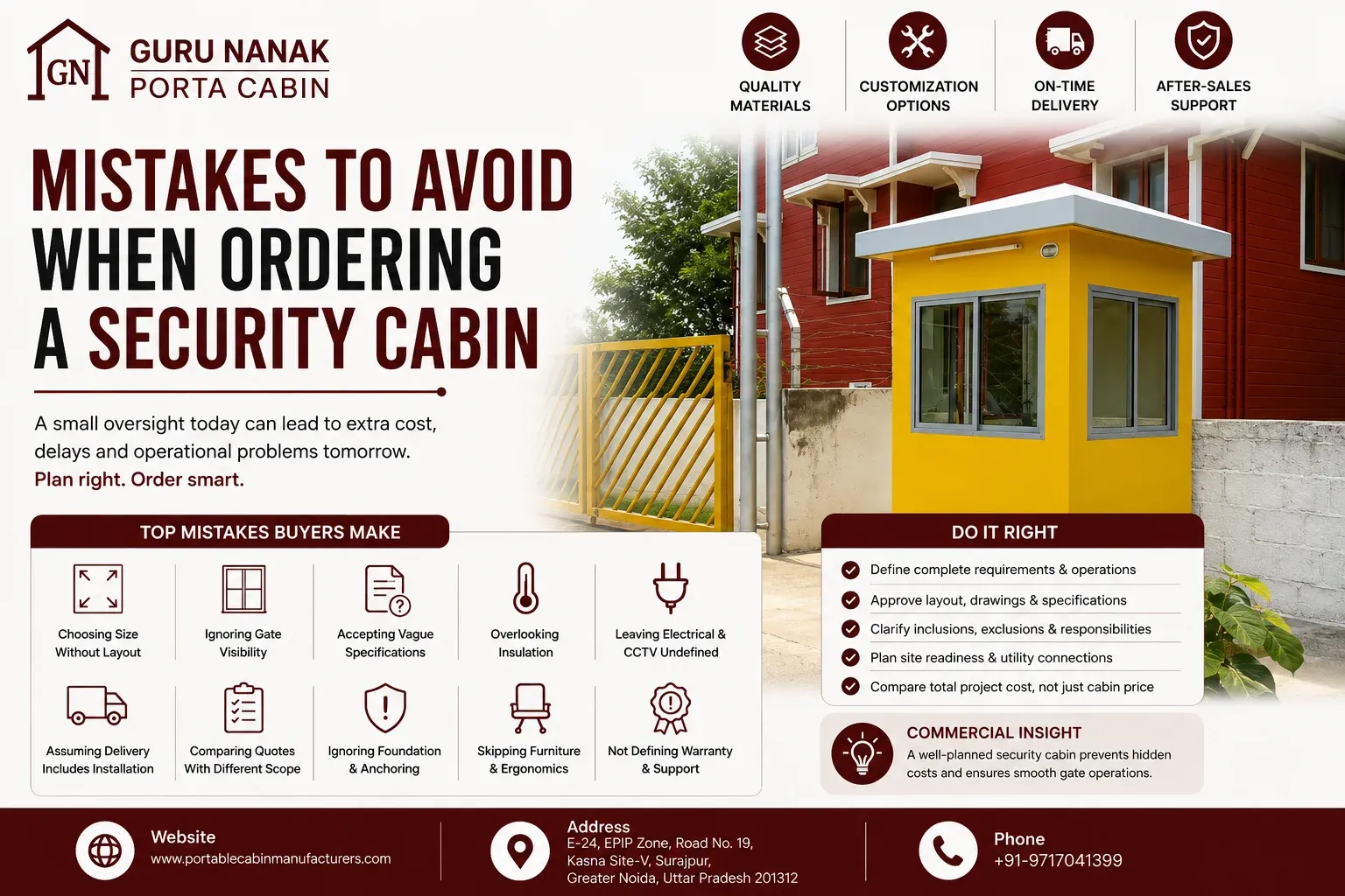 Mistakes to Avoid When Ordering a Security Cabin